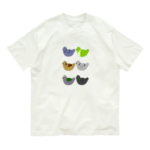 ハトの仲間たち Organic Cotton T-Shirt