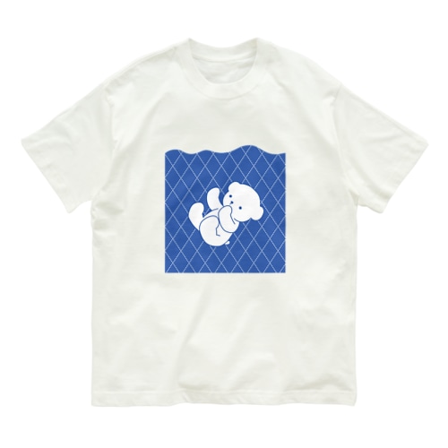 溺れるくまくん Organic Cotton T-Shirt