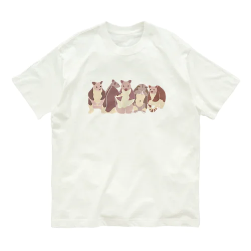 寄り添う　セスジキノボリカンガルー　達 Organic Cotton T-Shirt