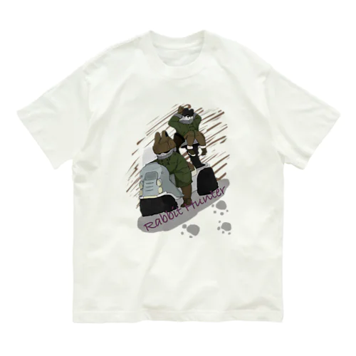 Rabbit Hunter オーガニックコットンTシャツ