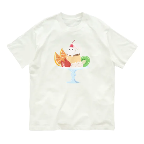 ポメラニアン×プリンアラモード オーガニックコットンTシャツ