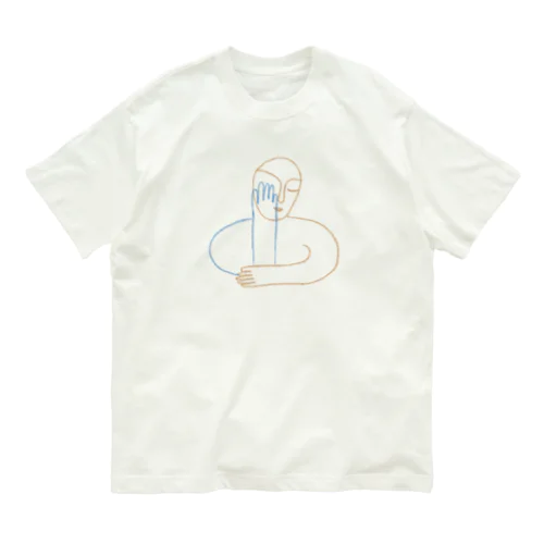 考えながら寝る人/mm,zzz オーガニックコットンTシャツ