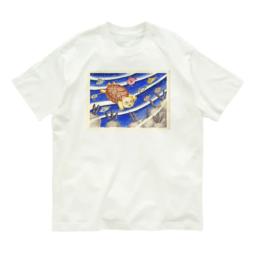 水中くまちゃん Organic Cotton T-Shirt