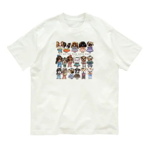 レトロ犬 Organic Cotton T-Shirt