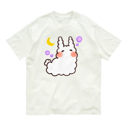 うさぎのうみうし(ウトウトver.) Organic Cotton T-Shirt