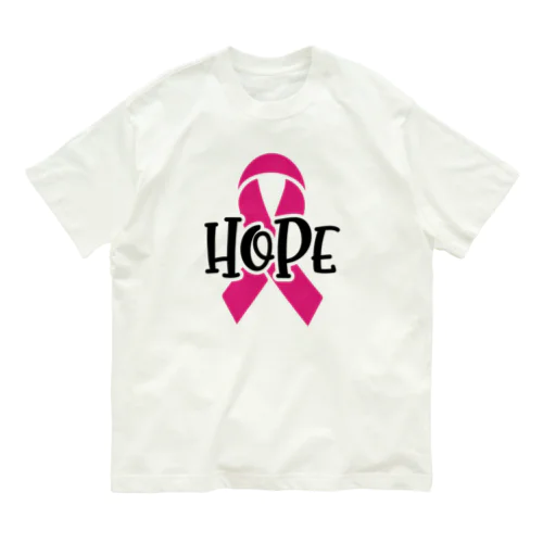 Breast Cancer HOPE  乳がんの希望 Organic Cotton T-Shirt