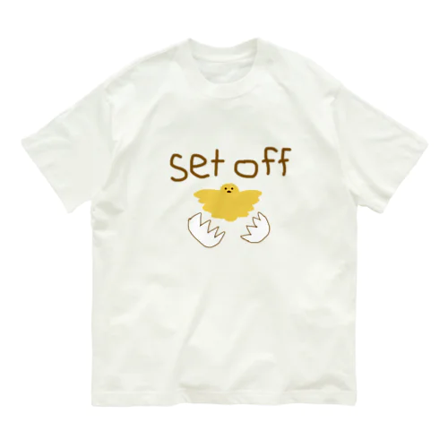 旅立つ鳥 オーガニックコットンTシャツ