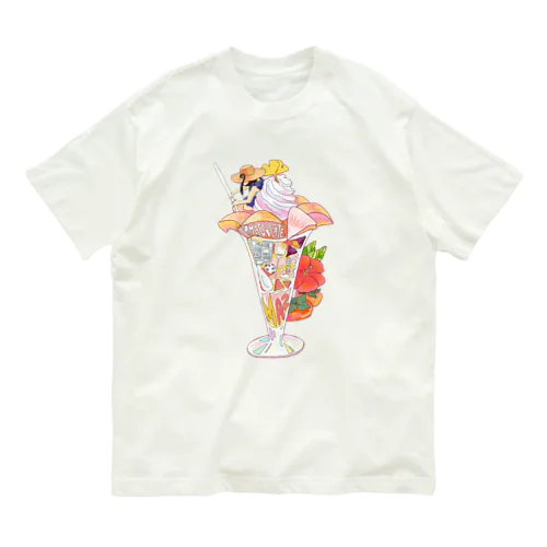 ピーチパフェ オーガニックコットンTシャツ