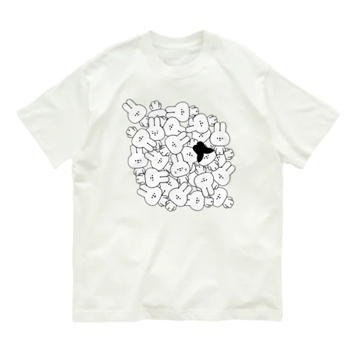 量産うさぎ 量産 オーガニックコットンTシャツ