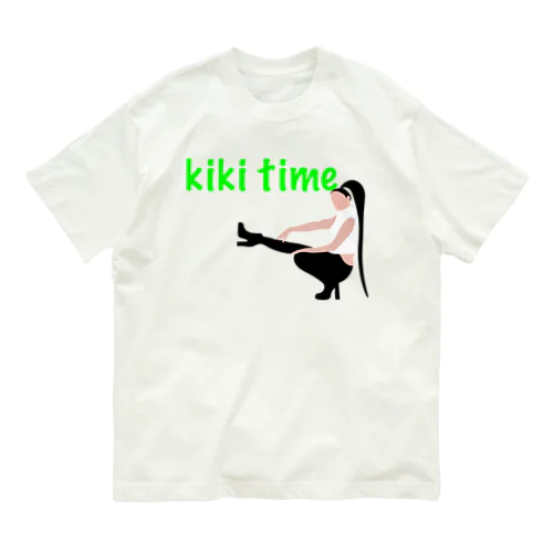 kiki time オーガニックコットンTシャツ