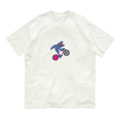 自転車好きのシャチ Organic Cotton T-Shirt