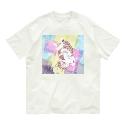 しあわせのスコちゃんｖ オーガニックコットンTシャツ