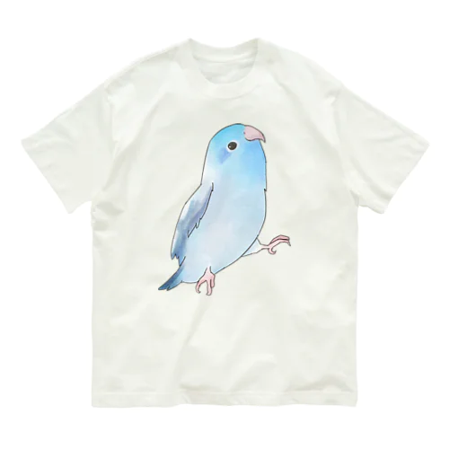 ご機嫌なマメルリハのるりちゃん【まめるりはことり】 Organic Cotton T-Shirt