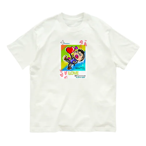 ひとめぼれ。ふたたび。 オーガニックコットンTシャツ