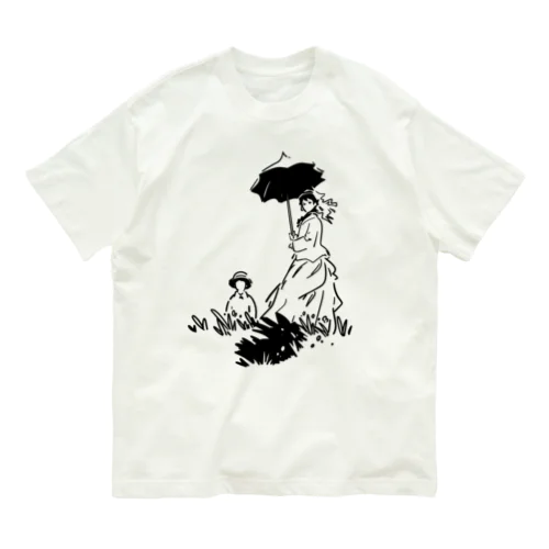 クロード・モネ「日傘をさす女」 Organic Cotton T-Shirt