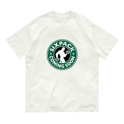 SIXPACK COMING SOON シックスパックはもうすぐ Organic Cotton T-Shirt