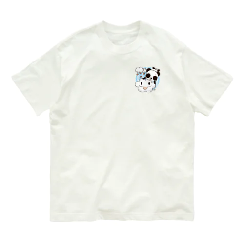 ワンポイント ズレちゃんとくもちゃん Organic Cotton T-Shirt