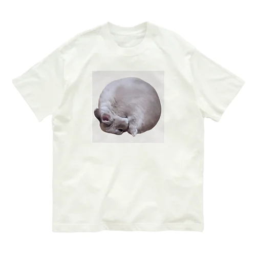 毛づくろいバニラたん Organic Cotton T-Shirt