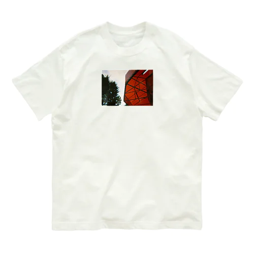 オレンジと骨組み空 Organic Cotton T-Shirt