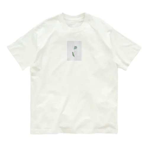 Art  lightblue green *tulip オーガニックコットンTシャツ