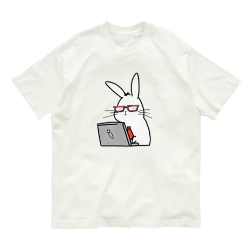 Jammsworksのうさぎ オーガニックコットンTシャツ