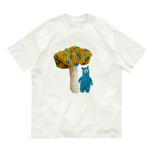 ペロくまちゃん雨やどり Organic Cotton T-Shirt