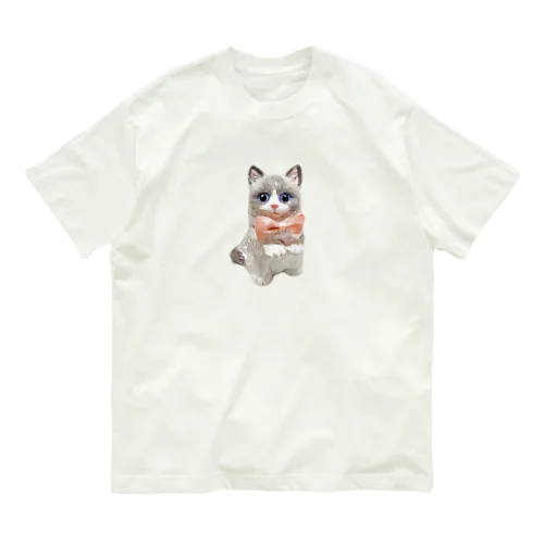 【1匹】正面 Organic Cotton T-Shirt