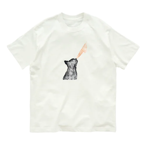 〈はじめまして〉 鼻で挨拶する猫 Organic Cotton T-Shirt