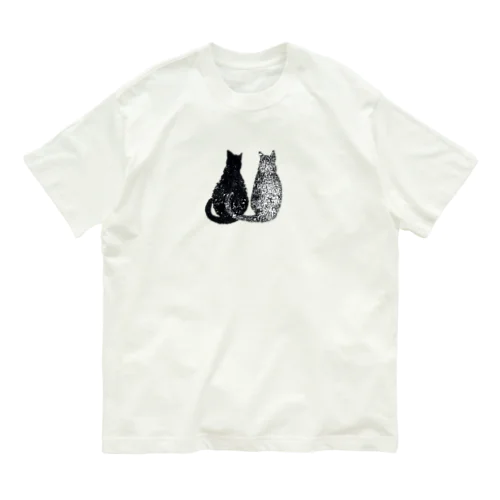 猫の尻尾に表れる 隠しきれない気持ち Organic Cotton T-Shirt