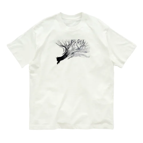 森と一緒に帰ってきた猫 Organic Cotton T-Shirt