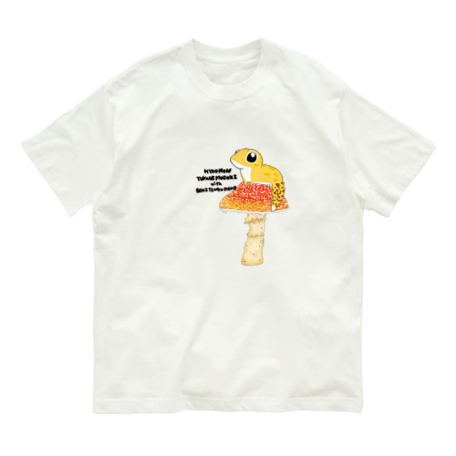 ベニテングタケとヒョウモントカゲモドキ Organic Cotton T-Shirt