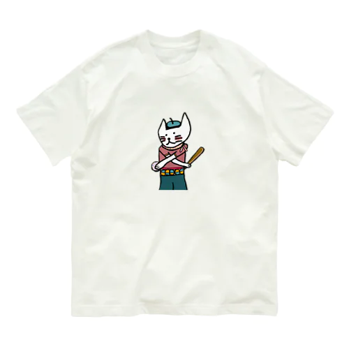 Neconeko ベースボール Organic Cotton T-Shirt