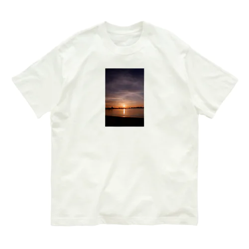 癒しの夕陽 オーガニックコットンTシャツ