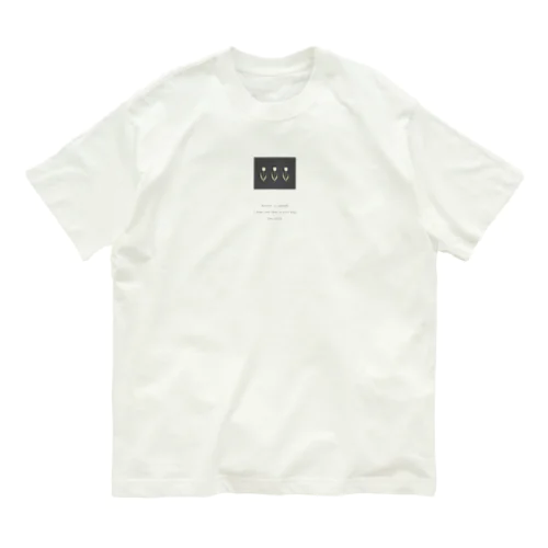 creamTulip × charcoalbrown Organic Cotton T-Shirt