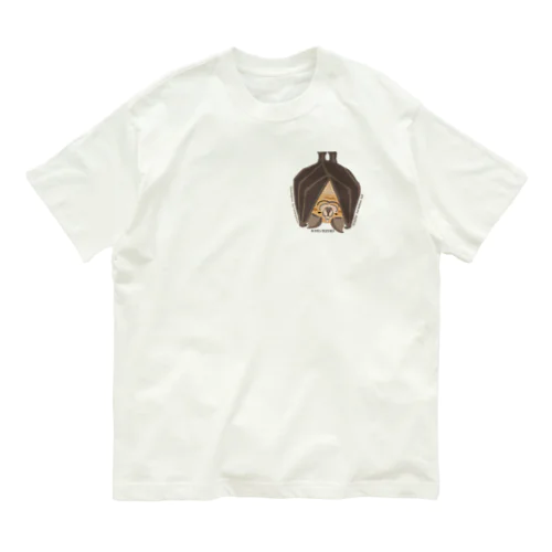 寝ているキクガシラコウモリ Organic Cotton T-Shirt