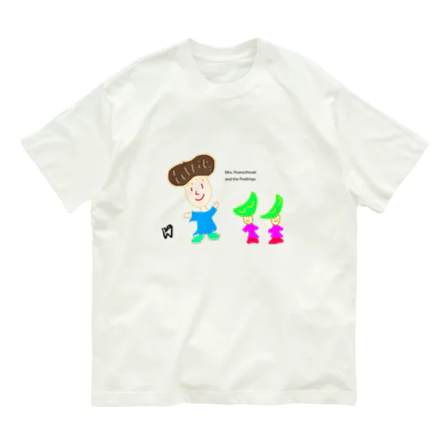 ミセス　ピーナッツ(透過) Organic Cotton T-Shirt