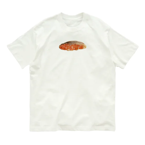 羊毛フェルトのふわふわ焼き鮭 Organic Cotton T-Shirt