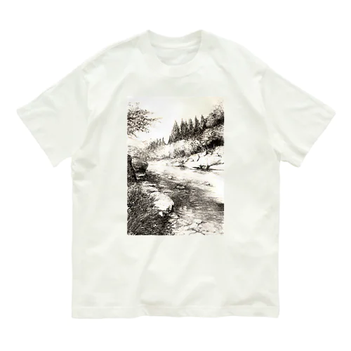 静かな清流 Organic Cotton T-Shirt