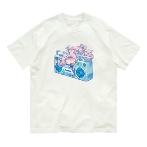 ラジカセ オーガニックコットンTシャツ