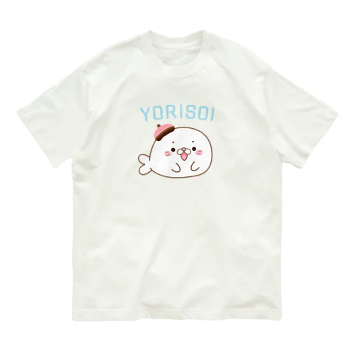 寄り添いあざらし Organic Cotton T-Shirt