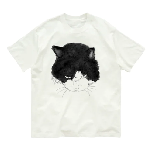 睨みネコ' Organic Cotton T-Shirt