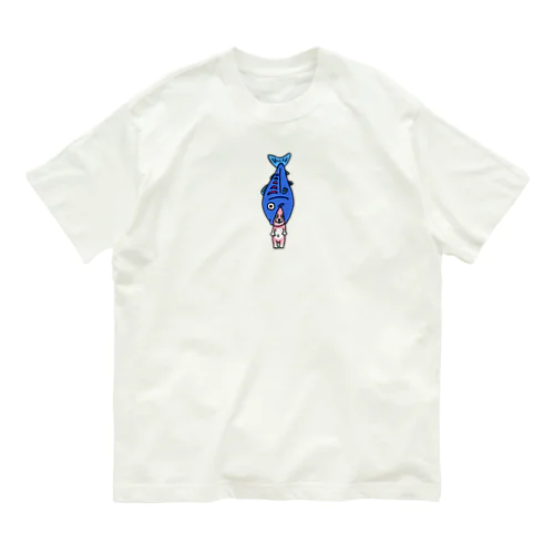 しゃけうさ（小） オーガニックコットンTシャツ