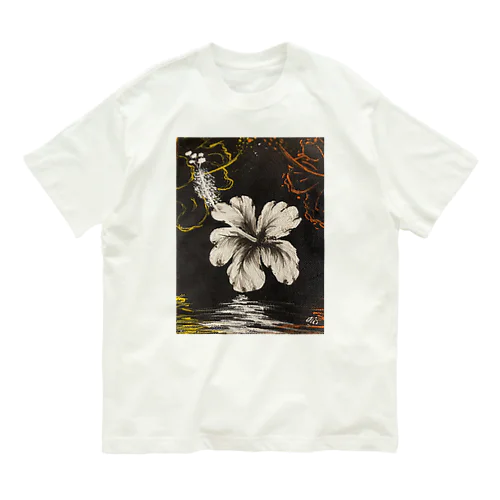 クールなハイビスカス Organic Cotton T-Shirt