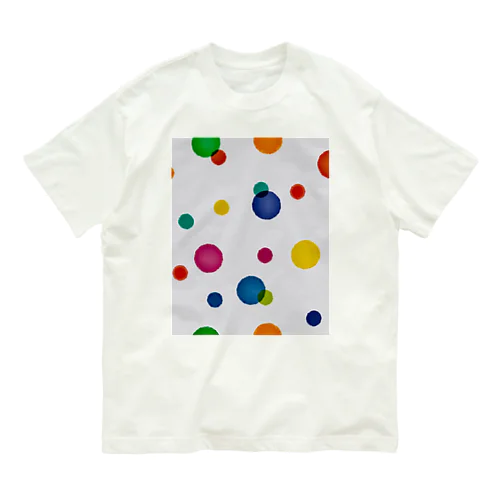 カラフルポップ水玉 Organic Cotton T-Shirt