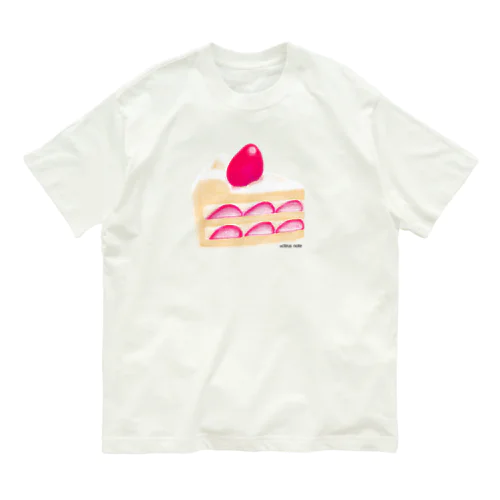 苺ショートケーキ オーガニックコットンTシャツ