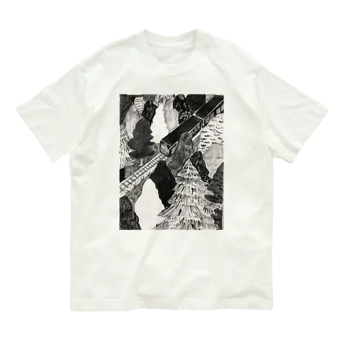 森をぬけてTシャツ 유기농 코튼 티셔츠