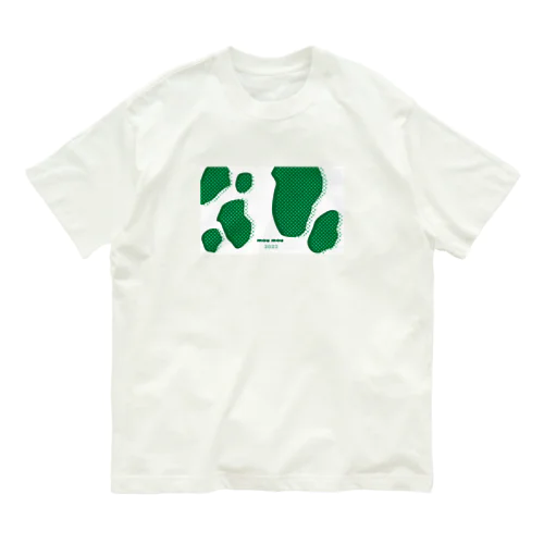 mou mou 2022 green オーガニックコットンTシャツ