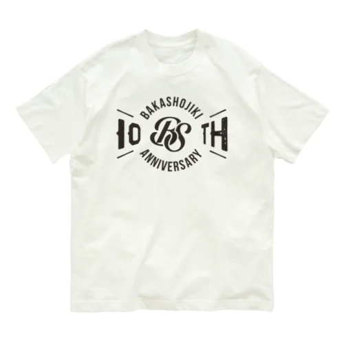 BS 10th Anniversary Type1 チャコール オーガニックコットンTシャツ