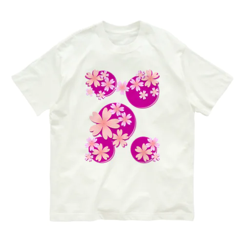 　春色【桜／ピンク】 オーガニックコットンTシャツ