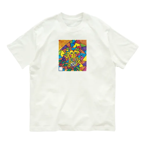マッキーアート（招き猫）福ちゃん Organic Cotton T-Shirt